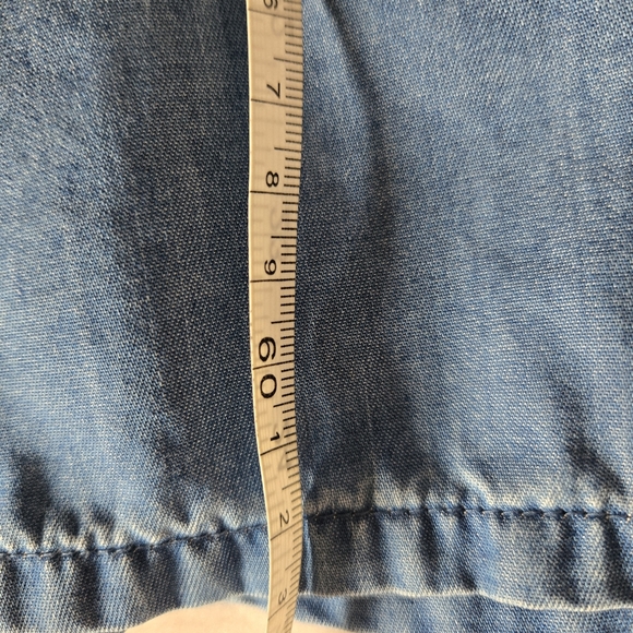 Lucky Brand Blue Embroidered Boho Denim Style Cardigan Jacket Women’s Size M - Picture 11 of 15